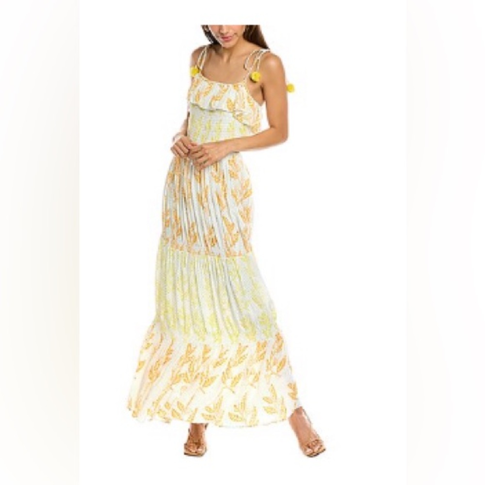 Ash & Eden Samantha Smocked Maxi Dress
